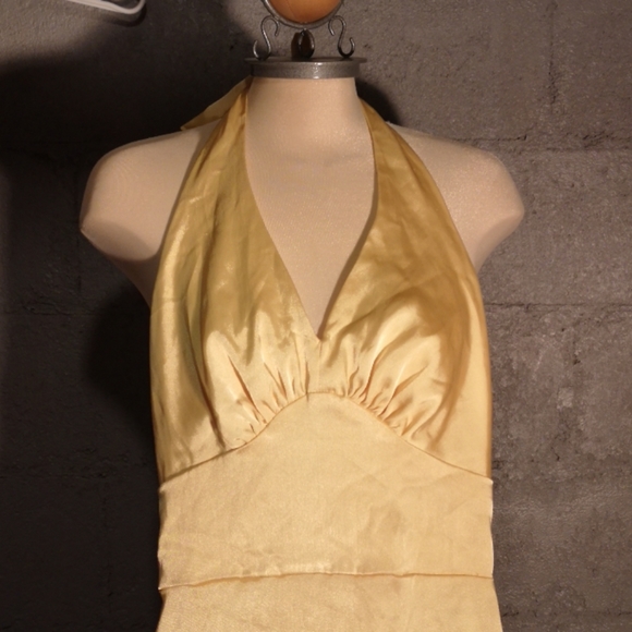 Vintage froufrou yellowdress - Picture 2 of 3